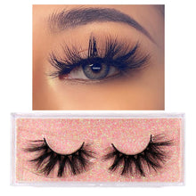 Load image into Gallery viewer, FOXESJI Makeup Eyelashes 3D Mink Lashes Fluffy Soft Wispy Natural Cross Lash Extension Reusable Fake Lashes Mink False Eyelashes