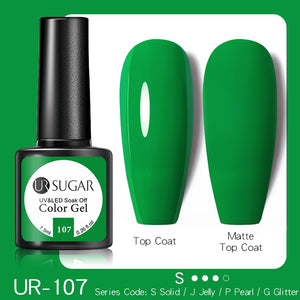 UR SUGAR 7.5ML Dark Blue Matte Top Coat Color UV Nail Gel Polish Semi Permanent Soak Off UV LED Gel Nail Gel Nail Art DIY Design
