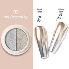 Load image into Gallery viewer, 1Box Nail Mirror Glitter Powder Metallic Colorful Dust Metal Effect Nail Glitter Gold Nail Art UV Gel Polish Chrome Flakes Dust