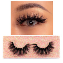 Load image into Gallery viewer, FOXESJI Makeup Eyelashes 3D Mink Lashes Fluffy Soft Wispy Natural Cross Lash Extension Reusable Fake Lashes Mink False Eyelashes