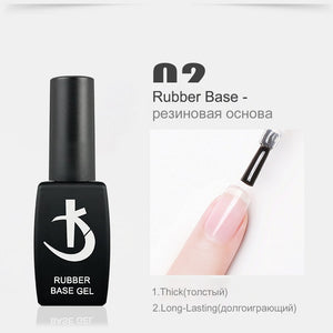 KODI Thick Rubber Base for Gel Varnish 12ml Semi-permanent Nail Base Coat Gel Nail Polish Manicure UV Varnish Hybrid Nail Primer