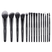 Load image into Gallery viewer, ZOREYA 7/15pcs Black Makeup Brushes Set Eye Shadow Powder Foundation Concealer Cosmetic Brush Makeup Blending Beauty Tools