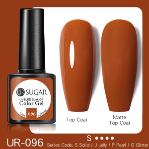 UR SUGAR 7.5ML Dark Blue Matte Top Coat Color UV Nail Gel Polish Semi Permanent Soak Off UV LED Gel Nail Gel Nail Art DIY Design