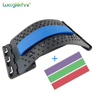 Back Stretcher Magnetotherapy Massage Tools Stretch Fitness Lumbar Support Relaxation Spine Pain Relief