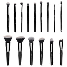 Load image into Gallery viewer, ZOREYA 7/15pcs Black Makeup Brushes Set Eye Shadow Powder Foundation Concealer Cosmetic Brush Makeup Blending Beauty Tools