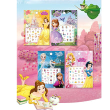 Load image into Gallery viewer, Disney Cartoon Frozen Princess Pooh Bear Snow White Makeup Nail Stickers Minnie Mickey Mermaid Stitch Stickers Toy For Kids DIY
