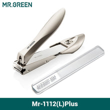 Load image into Gallery viewer, MR.GREEN Nail Clippers Stainless Steel Anti Splash Fingernail Cutter Manicure Tools Bionics Design Nail Trimmer Pedicure Scissor