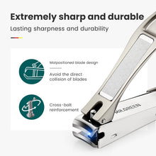 Load image into Gallery viewer, MR.GREEN Nail Clippers Stainless Steel Anti Splash Fingernail Cutter Manicure Tools Bionics Design Nail Trimmer Pedicure Scissor