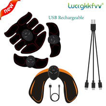 Load image into Gallery viewer, USB Rechargeable EMS Muscle Stimulator Wireless Buttocks Hip Trainer Abdominal ABS Stimulator Fitness Body Slimming Massager