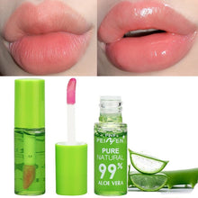 Load image into Gallery viewer, 1PCS Moisturizing Natural Aloe Essence Lip Gloss Changable Color Portable Waterproof Long Lasting Nutritious Lips Care Lipstick