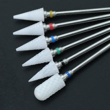Load image into Gallery viewer, 1pcs Ceramic Nail Drill Bit For Electric Manicure Drills Machine Milling Cutter Nail Files Buffers Nail Art Equipment Accessory