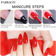 Load image into Gallery viewer, Parkson No Wipe Top Base Coat Nail Gel polish Design Enhancer Varnish Semi Permanent Soak Off UV LED Nail Art Tool