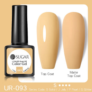 UR SUGAR 7.5ML Dark Blue Matte Top Coat Color UV Nail Gel Polish Semi Permanent Soak Off UV LED Gel Nail Gel Nail Art DIY Design