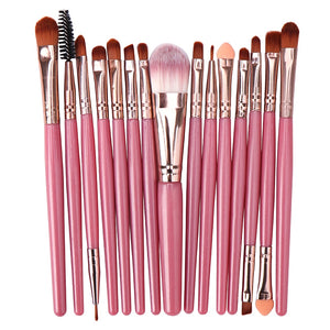 FJER 6PCS-15PCs Makeup Brush Set Cosmetict Makeup For Face Make Up Tools Women Beauty Professional Foundation Blush Eyeshadow