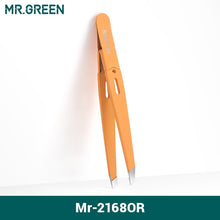 Load image into Gallery viewer, MR.GREEN  Eyebrow Tweezer Colorful Hair Beauty Fine Hairs Puller Stainless Steel Slanted Eye Brow Clips Removal Makeup Tools