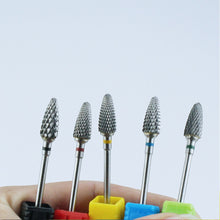 Load image into Gallery viewer, Ceramic Milling Cutter Manicure Nail Drill Bits Electric Nail Files Pink Blue Grinding Bits Mills Cutter Burr Accessories