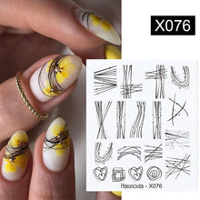 Load image into Gallery viewer, Harunouta 1 Sheet Nail Water Decals Transfer Lavender Spring Flower Leaves Nail Art Stickers Nail Art Manicure DIY