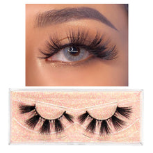 Load image into Gallery viewer, FOXESJI Makeup Eyelashes 3D Mink Lashes Fluffy Soft Wispy Natural Cross Lash Extension Reusable Fake Lashes Mink False Eyelashes