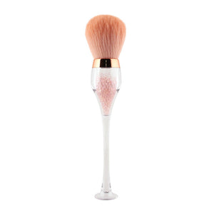 1 Pc Nail Art Brush Soft Clean Dust Powder Pink Rose Flower Shape Blush Foundation Powder Make Up Brushes Women Cosmetics Tool