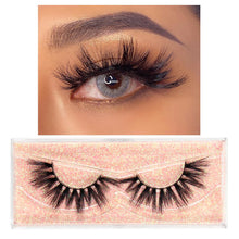 Load image into Gallery viewer, FOXESJI Makeup Eyelashes 3D Mink Lashes Fluffy Soft Wispy Natural Cross Lash Extension Reusable Fake Lashes Mink False Eyelashes
