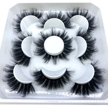 Load image into Gallery viewer, HBZGTLAD New 5 pairs 8-25mm natural 3D false eyelashes fake lashes makeup kit Mink Lashes extension mink eyelashes maquiagem