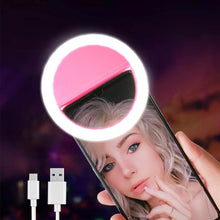 Load image into Gallery viewer, Led Selfie Ring Light Novelty Makeup Lightings Led Selfie Lamp Mobile Phones Photo Night Light Led Mirror Neon Sign Selfie Ring