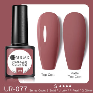 UR SUGAR 7.5ML Dark Blue Matte Top Coat Color UV Nail Gel Polish Semi Permanent Soak Off UV LED Gel Nail Gel Nail Art DIY Design