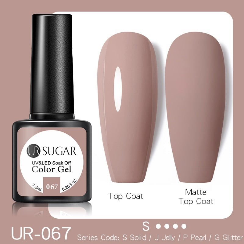 UR SUGAR 7.5ML Dark Blue Matte Top Coat Color UV Nail Gel Polish Semi Permanent Soak Off UV LED Gel Nail Gel Nail Art DIY Design