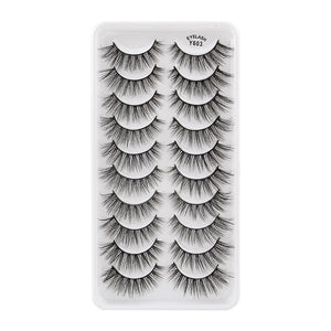 MEISHENJIE 3/5/10 Pair 3D Mink Lashes Natural Eyelash Dramatic False Eyelashes Faux Cils Makeup Fake Eyelash Extension maquiagem