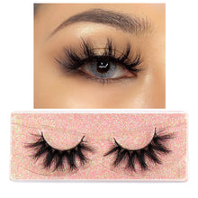 Load image into Gallery viewer, FOXESJI Makeup Eyelashes 3D Mink Lashes Fluffy Soft Wispy Natural Cross Lash Extension Reusable Fake Lashes Mink False Eyelashes