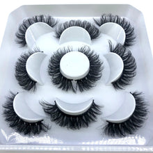 Load image into Gallery viewer, HBZGTLAD New 5 pairs 8-25mm natural 3D false eyelashes fake lashes makeup kit Mink Lashes extension mink eyelashes maquiagem