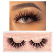 Load image into Gallery viewer, FOXESJI Makeup Eyelashes 3D Mink Lashes Fluffy Soft Wispy Natural Cross Lash Extension Reusable Fake Lashes Mink False Eyelashes