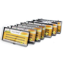 Load image into Gallery viewer, 1box/60 Bundles,10D 0.1/0.07mm Thickness Individual Eyelash Extensions eyelashes Cluster Lashes, Natural False Eyelashes Bundles