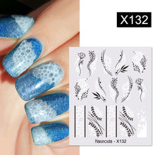 Load image into Gallery viewer, Harunouta 1 Sheet Nail Water Decals Transfer Lavender Spring Flower Leaves Nail Art Stickers Nail Art Manicure DIY