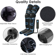 Load image into Gallery viewer, 360° Foot air pressure leg massager promotes blood circulation, body massager, muscle relaxation, lymphatic drainage device 2022