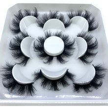 Load image into Gallery viewer, HBZGTLAD New 5 pairs 8-25mm natural 3D false eyelashes fake lashes makeup kit Mink Lashes extension mink eyelashes maquiagem