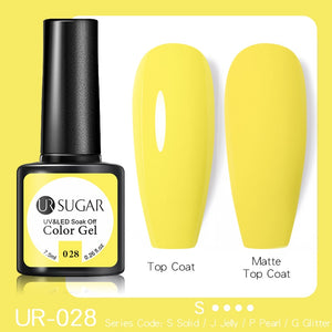 UR SUGAR 7.5ML Dark Blue Matte Top Coat Color UV Nail Gel Polish Semi Permanent Soak Off UV LED Gel Nail Gel Nail Art DIY Design