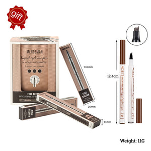 Tint my 4-tip Liquid Eyebrow Pencil Waterproof Apply Well Tattoo Makeup For Women Eyes Cosmetics Natural Wild Brown Eyebrow Gel