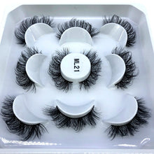 Load image into Gallery viewer, 2022 New 5 pairs natural false eyelashes fake lashes long makeup 3d mink lashes eyelash extension mink eyelashes short eyelashes
