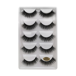 MEISHENJIE 3/5/10 Pair 3D Mink Lashes Natural Eyelash Dramatic False Eyelashes Faux Cils Makeup Fake Eyelash Extension maquiagem