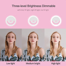 Load image into Gallery viewer, Led Selfie Ring Light Novelty Makeup Lightings Led Selfie Lamp Mobile Phones Photo Night Light Led Mirror Neon Sign Selfie Ring