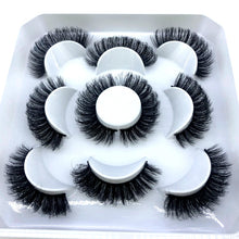 Load image into Gallery viewer, HBZGTLAD New 5 pairs 8-25mm natural 3D false eyelashes fake lashes makeup kit Mink Lashes extension mink eyelashes maquiagem
