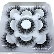 Load image into Gallery viewer, HBZGTLAD New 5 pairs 8-25mm natural 3D false eyelashes fake lashes makeup kit Mink Lashes extension mink eyelashes maquiagem