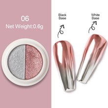 Load image into Gallery viewer, 1Box Nail Mirror Glitter Powder Metallic Colorful Dust Metal Effect Nail Glitter Gold Nail Art UV Gel Polish Chrome Flakes Dust
