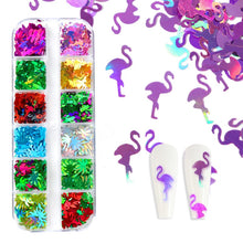 Load image into Gallery viewer, Holographic Butterfly Flakes Nail Art Glitter Sparkly 3D Laser Butterfly Sequins Tips DIY Polish Nail Art Decorations Manicure