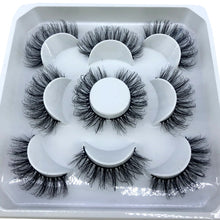Load image into Gallery viewer, HBZGTLAD New 5 pairs 8-25mm natural 3D false eyelashes fake lashes makeup kit Mink Lashes extension mink eyelashes maquiagem