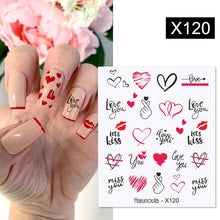 Load image into Gallery viewer, Harunouta 1 Sheet Nail Water Decals Transfer Lavender Spring Flower Leaves Nail Art Stickers Nail Art Manicure DIY