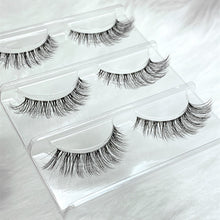 Load image into Gallery viewer, NEW Wholesale Mink Eyelashes 3pair lashes invisible band mink lashes reusable false eyelashes Makeup in Bulk
