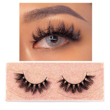 Load image into Gallery viewer, FOXESJI Makeup Eyelashes 3D Mink Lashes Fluffy Soft Wispy Natural Cross Lash Extension Reusable Fake Lashes Mink False Eyelashes