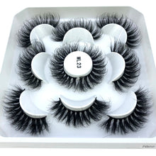 Load image into Gallery viewer, 2022 New 5 pairs natural false eyelashes fake lashes long makeup 3d mink lashes eyelash extension mink eyelashes short eyelashes